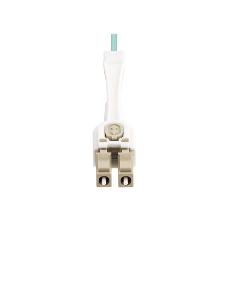 Cable de Fibra Óptica Multimodo LC a LC (UPC) OM4 de 3m - con Pestillos - 50/125µm - Redes de 100G - Resistente a los Dobleces 